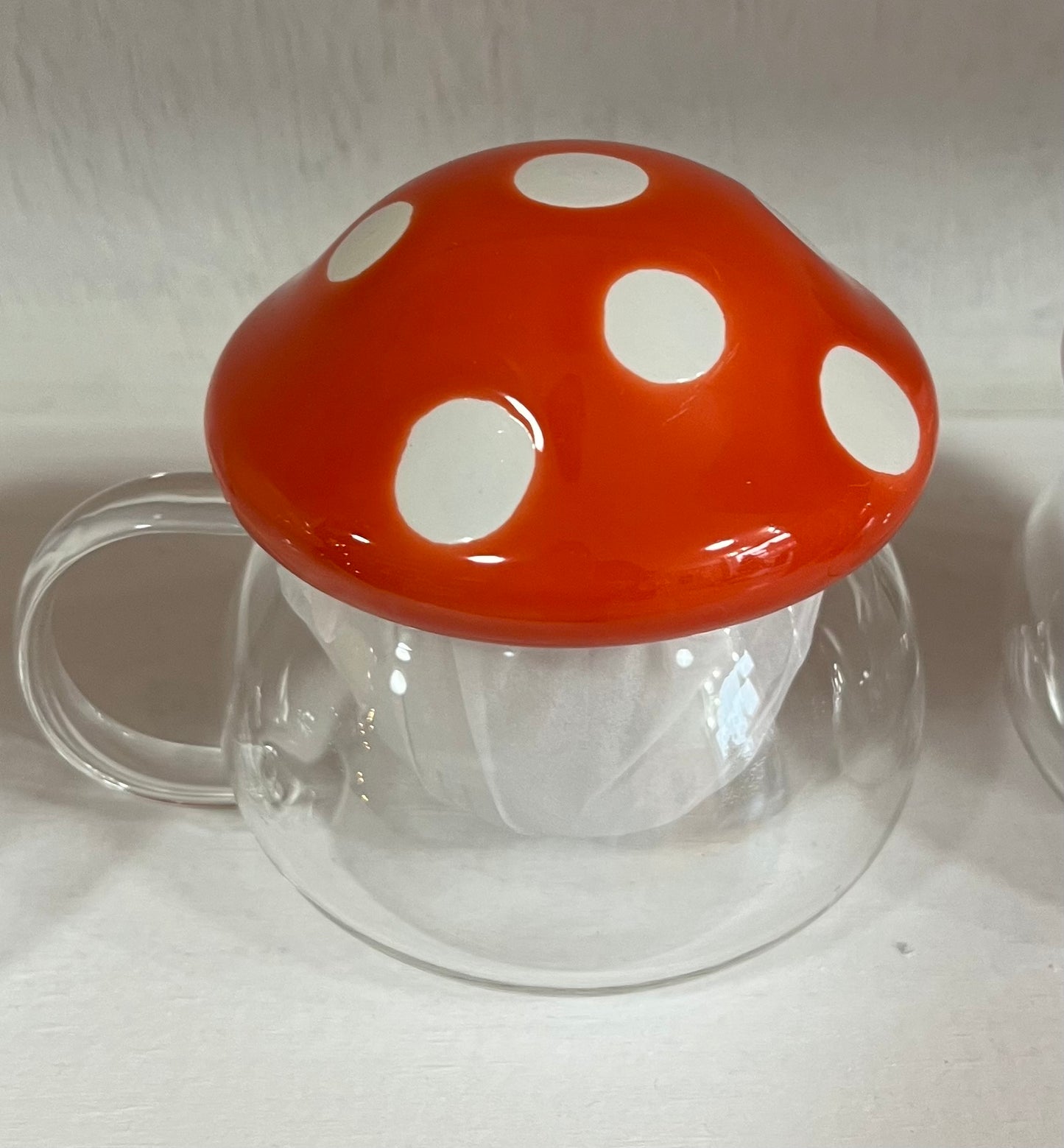Mushroom Tea Pot Red