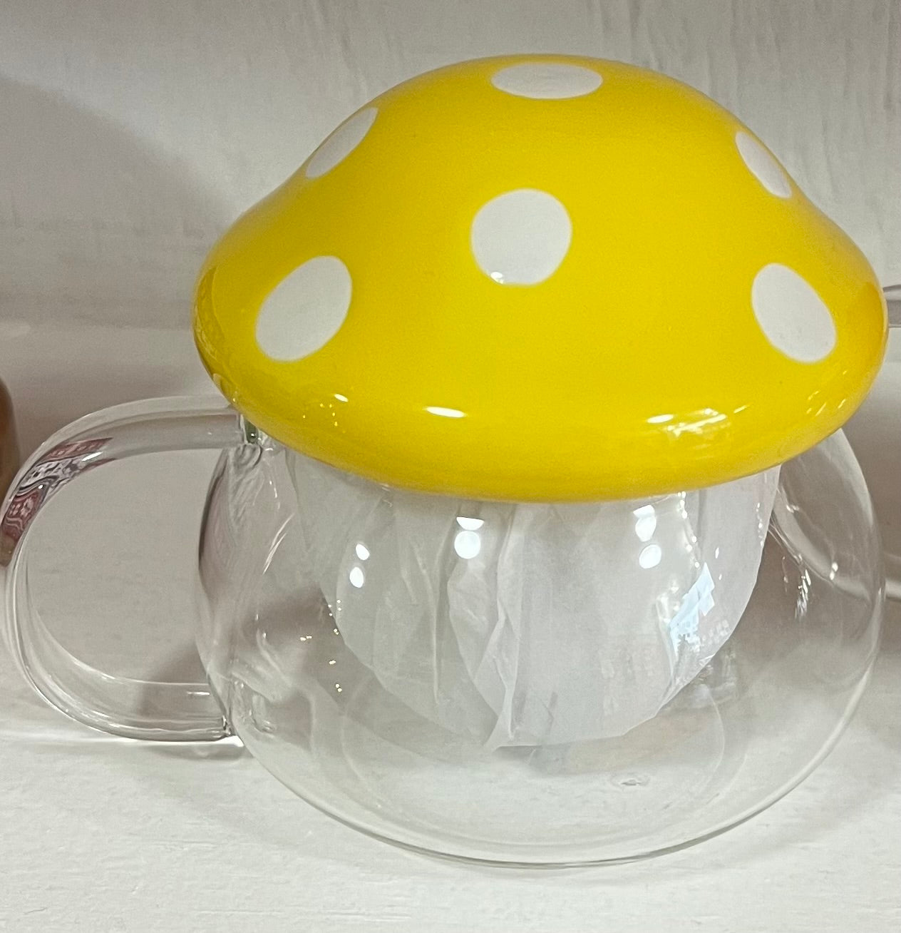 Mushroom Tea Pot Yellow
