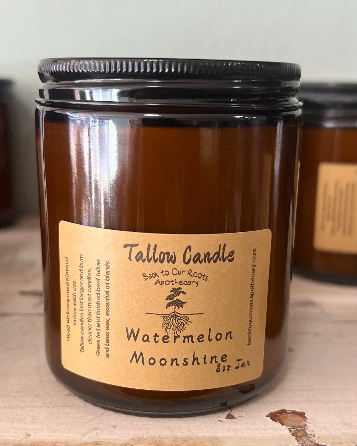 Tallow Candle Watermelon Moonshine