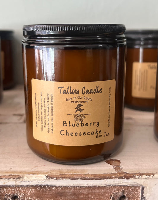 Tallow Candle Blueberry Cheesecake