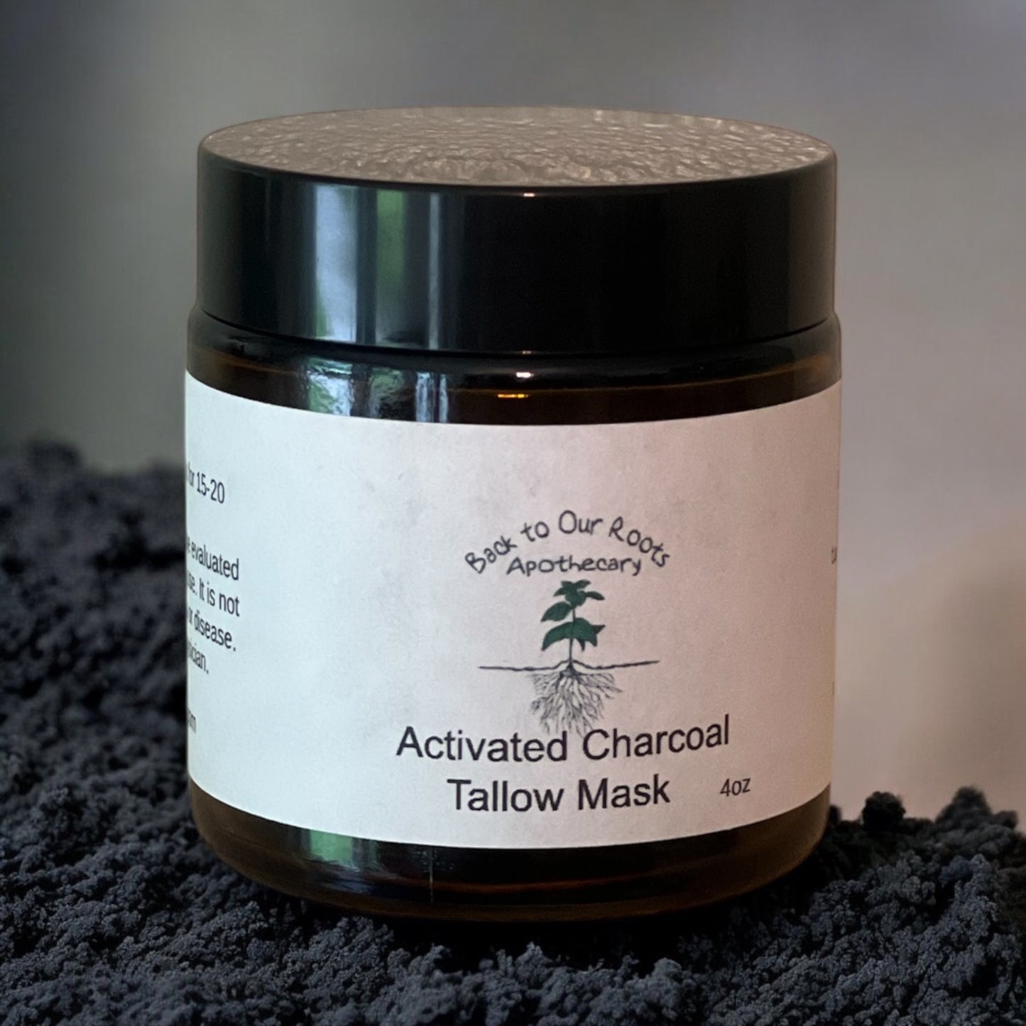 Tallow Activated Charcoal Mask