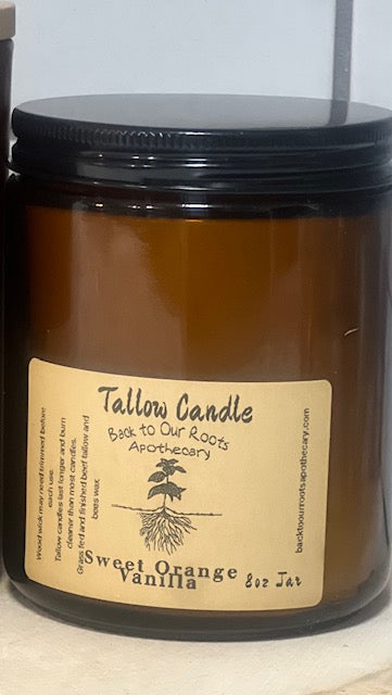 Tallow Candles Sweet Orange Vanilla