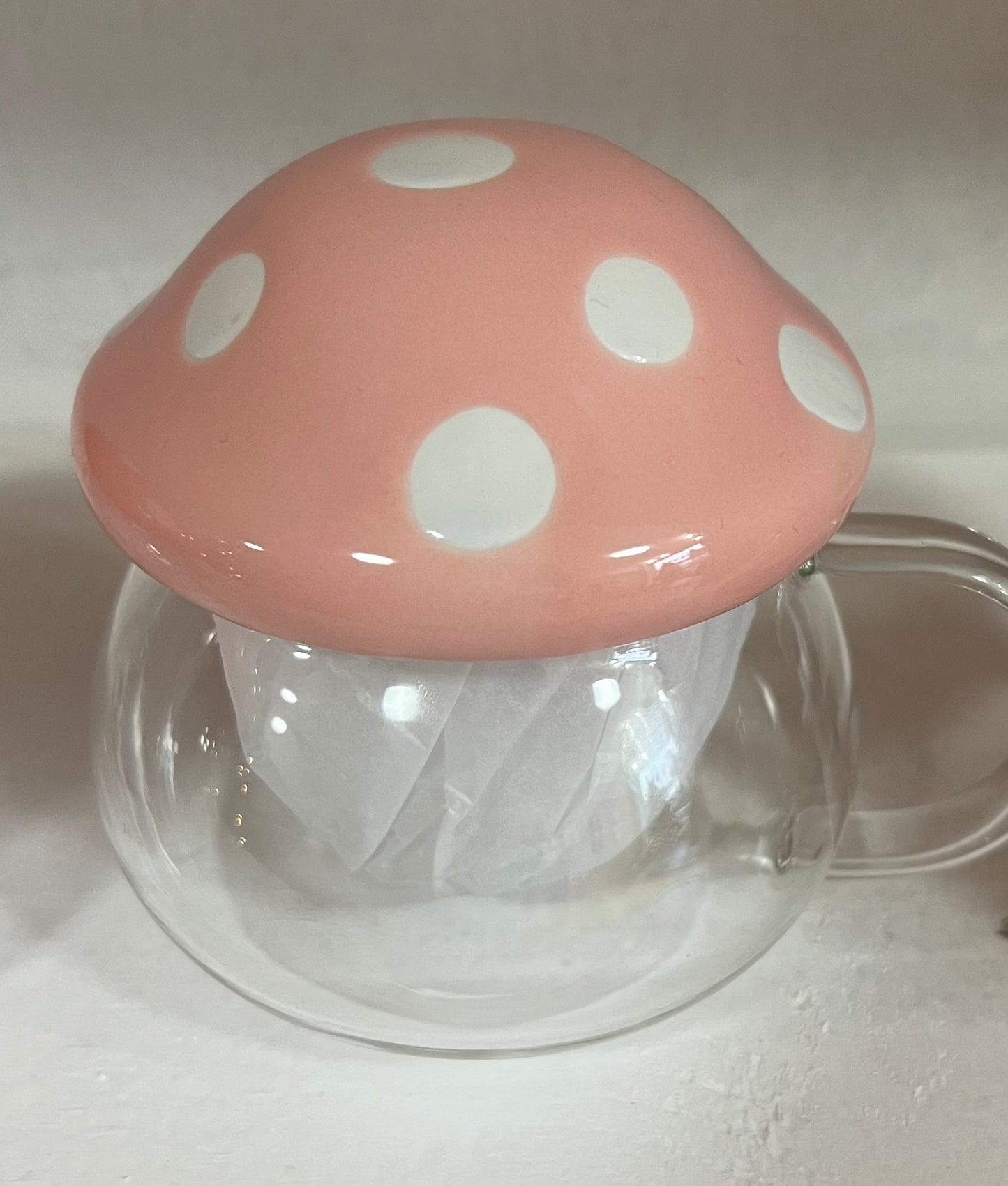 Mushroom Tea Pot Pink