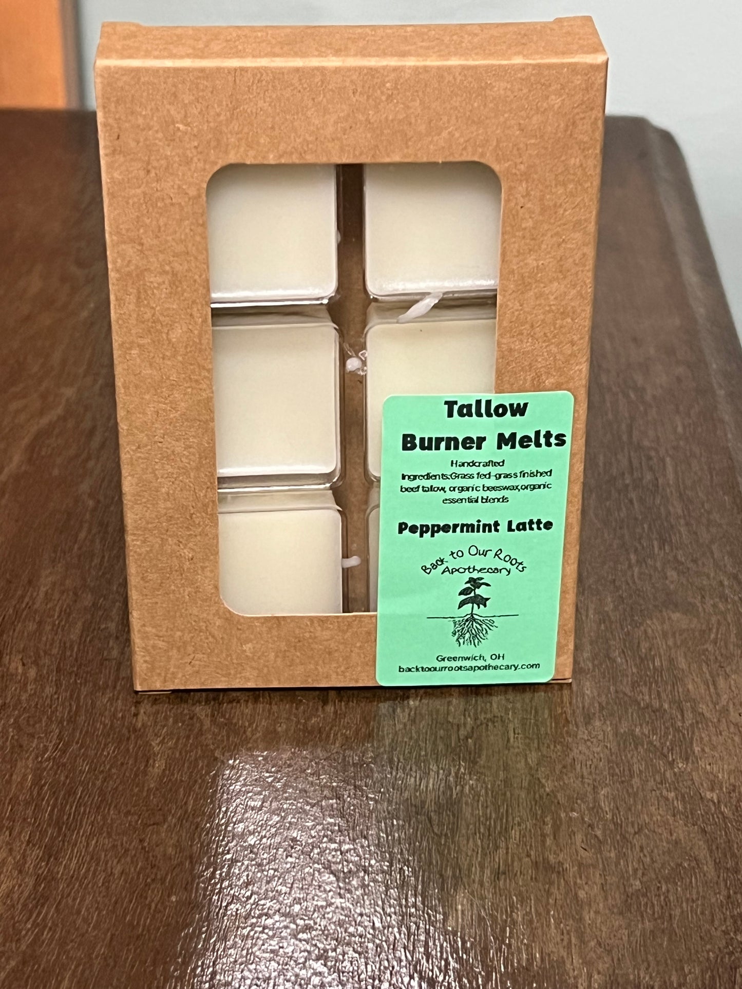 Tallow Burner Melt Peppermint Latte