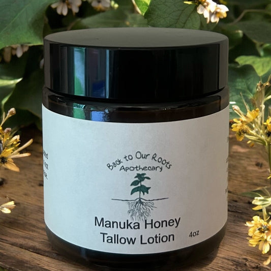 Manuka Honey Tallow Balm 2oz