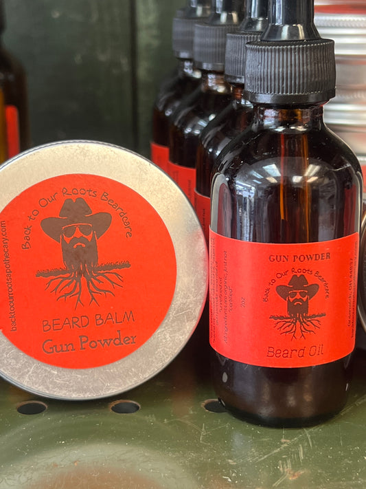 Beard Balm/Beard Oil Combo Gun Powder